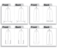 Butterick B4994 Hose Schnittmuster OFP