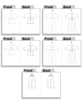 Butterick B5002 Damen Top, Kleid und Hose Schnittmust OFP