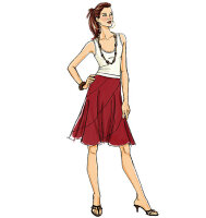 Butterick B5042 Damen Rock Schnittmuster OFP