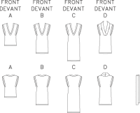 Butterick B5100 Tunika, Gürtel und Kleid...