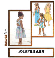 4543 Butterick Mädchen Top, Rock, Shorts und Capri...