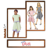 Butterick B4546 Plus Top und Rock, Schnittmuster OFP