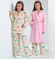 Butterick B4896 Mädchen Robe, Gürtel, Top und...