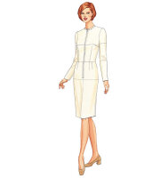 Butterick B5746 anliegender Mantel, Kleid Schnittmuste OFP
