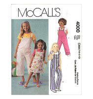 McCalls M4000 OFP Mädchen Latzhose Größe...