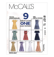 McCall M8107 Kleid in 2 Längen 8107 Schnittmuster...