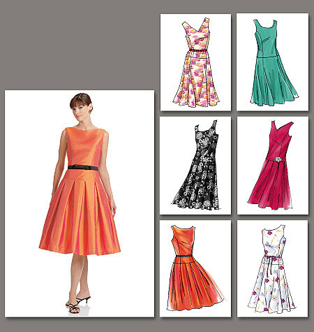 Vogue OFP V8020 Damenes  Kleid und Gürtel 8020 Schnittmuster OFP