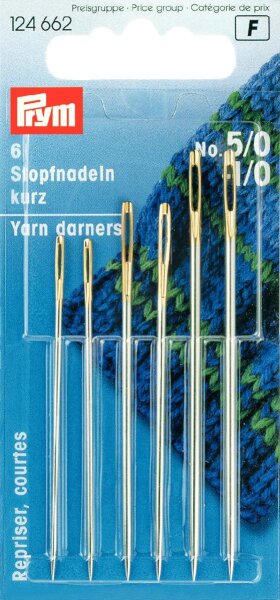 Stopfnadeln kurz ST 5/0-1/0 silberfarbig