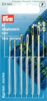Stopfnadeln kurz ST 5/0-1/0 silberfarbig