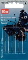 Sticknadeln ohne Sp. ST 24 0,80 x 37 mm silberfarbig