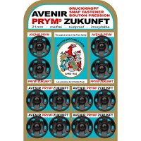 Annäh-Druckknöpfe MS 21 mm schwarz