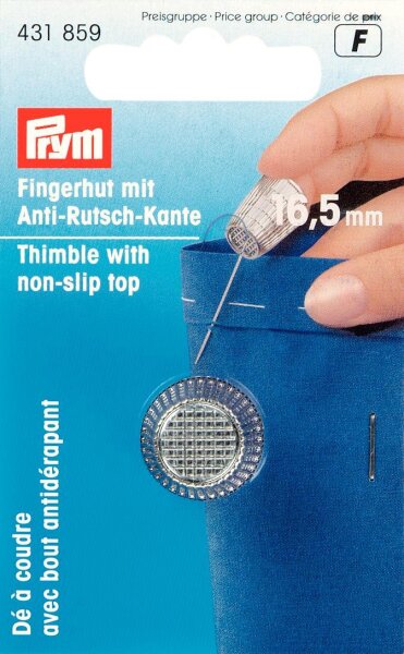 Fingerhut ZDG 16,5 mm silberfarbig