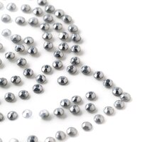 Strass-Transfer Rose silber metall