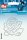 Strass-Transfer Rose silber metall