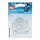 Strass-Transfer Rose silber metall