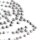 Strass-Transfer Rose silber metall