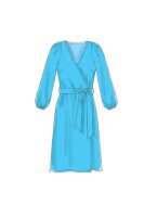 M7406 Damen Gürtel Kleid Überwurf, McCalls