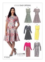 V9202 Damen Shirt Kleid, Vogue