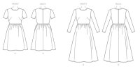 V9197 Damen Kleid, Schnittmuster von Vogue