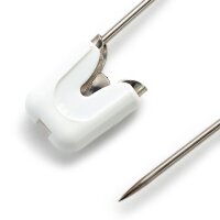 Baby-Sicherheitsnadeln VA/KST Kap 55 mm weiß