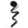 Wäschespitze elastisch 12 mm schwarz