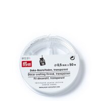 Deko-Bastelfaden 0,50 mm transparent