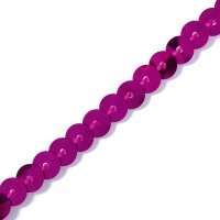 Paillettenborte 6 mm pink