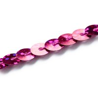 Paillettenborte irisierend 6 mm pink