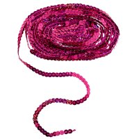 Paillettenborte irisierend 6 mm pink