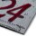 Applikation Label NO. 424 grau / blau