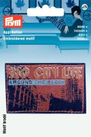 Applikation Label BIG CITY LIFE nougat / blau