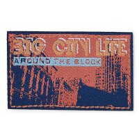 Applikation Label BIG CITY LIFE nougat / blau