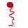 Satinband gepunktet 6 mm rot / weiß