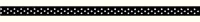 Satinband gepunktet 6 mm schwarz / weiß