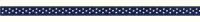 Satinband gepunktet 6 mm marine / weiß