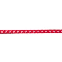 Borte mit Stern 10 mm rot / weiß