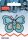 Applikation Schmetterling blau, Prym 925204 OFP