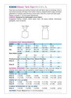 Damen Trägertop Top, KwikSew K3848