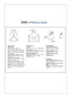 Shopping Schürzen Beutel Tasche, KwikSew K2191