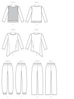Damen Hose Pullover Top, KwikSew K4143