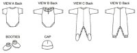 Kinder Baby Schuhe Overall Einteiler, KwikSew K2433