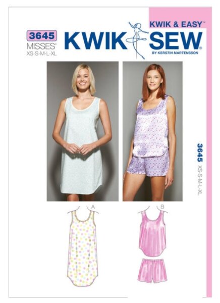 Damen Schlafkleidung, KwikSew K3645