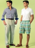 Herren Hose Shorts, KwikSew K4045