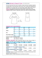 Damen Tunika Kleid, KwikSew K3754
