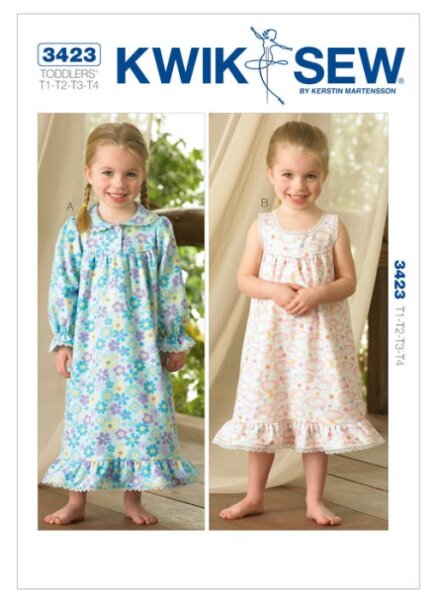Nachtkleidchen Kleinkind, KwikSew K3423