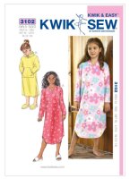 Mädchen Langer Pullover, KwikSew K3102