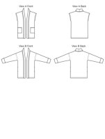 Damen Strickjacke Schal Weste, KwikSew K3916