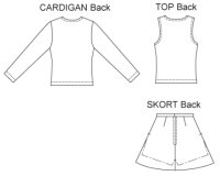 Damen Top Strickjacke Wickelrock, KwikSew K3232