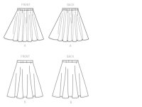K4137 Damen Röcke, KwikSew