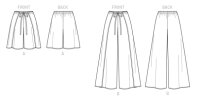 K4178 Damen Hose Shorts Überwurf, KwikSew